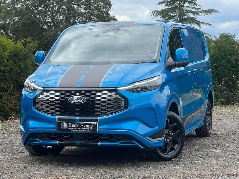 Blue Used 2024 Ford E-Transit Sport Van | £26,499 - Image 1/3
