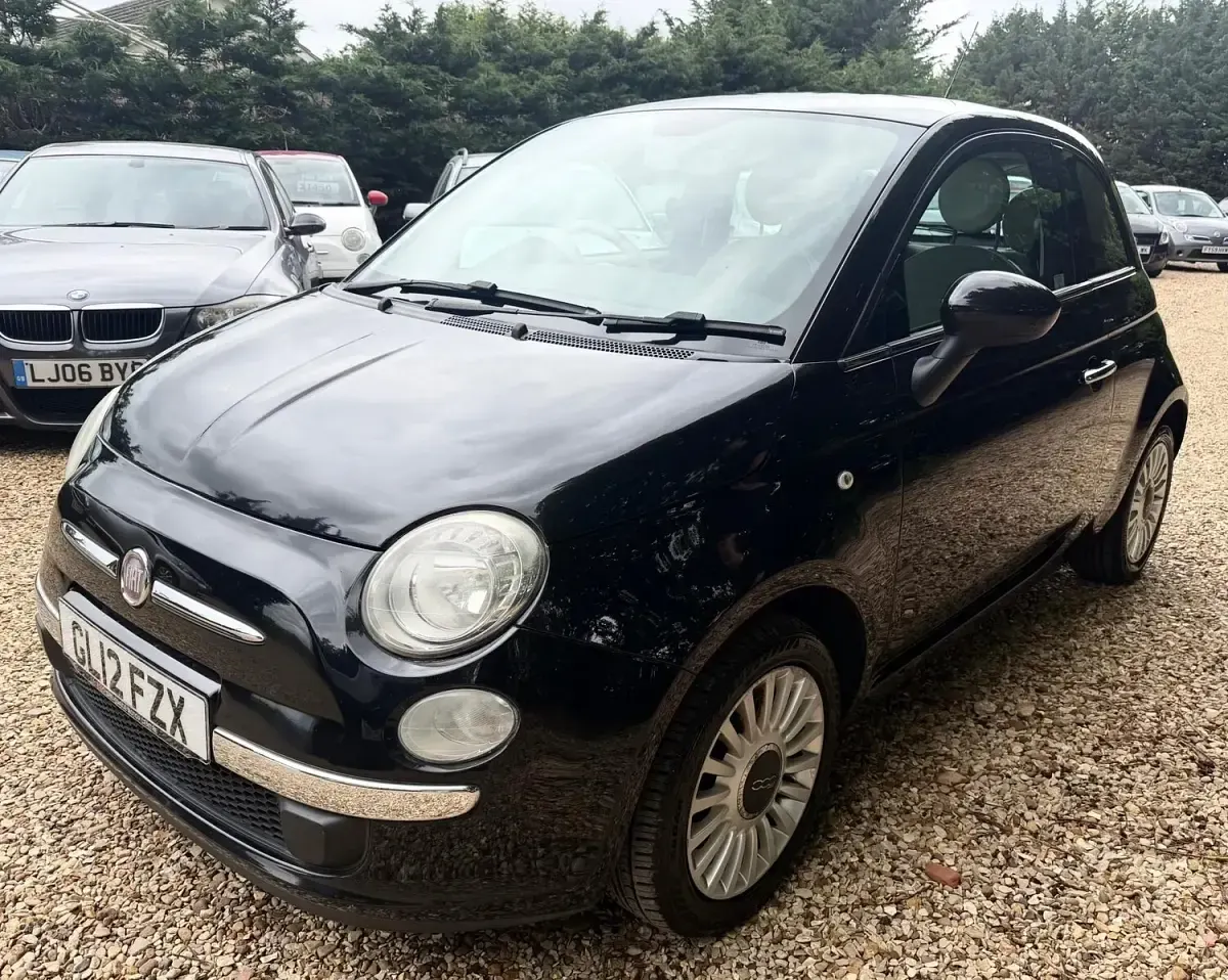 Used Fiat 500 Lounge 85 HP (62 kW) 2012 Black Hatchback