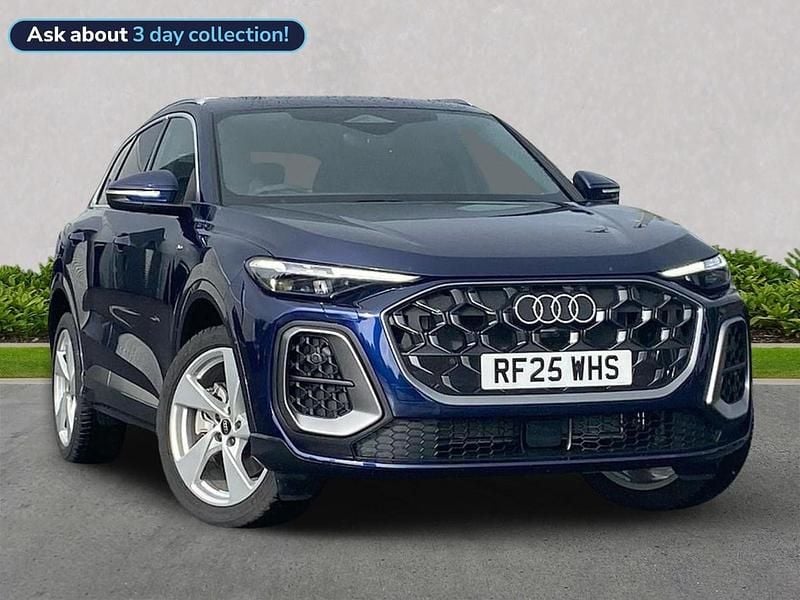 Blue New 2025 Audi Q5 S-Line SUV | £48,327 - Image 1/4