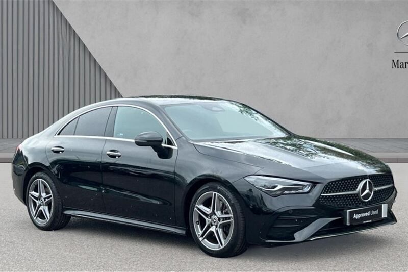 Black Used 2024 Mercedes CLA200 Executive Coupe | £26,254 (Good price) - Image 1/4