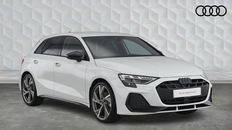White Used 2025 Audi A3 Black Edition Hatchback | £31,600 (Expensive) - Image 1/4