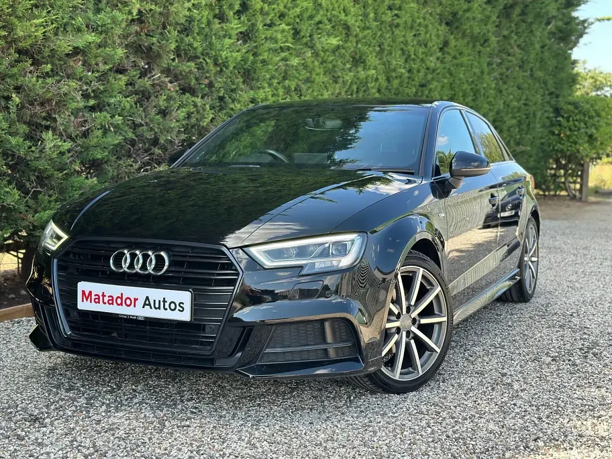 Used Audi A3 Black Edition 150 HP (110 kW) 2018 Black Sedan