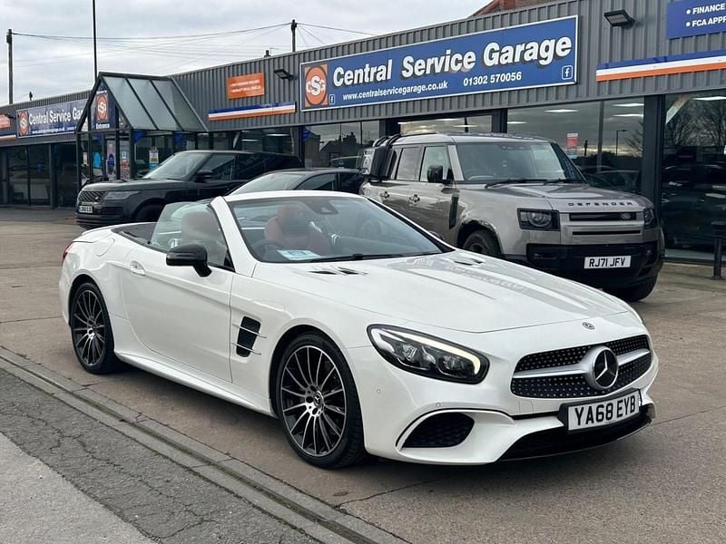 White Used 2018 Mercedes SL400 AMG Line Premium Cabriolet | £37,495 (Good price) - Image 1/2