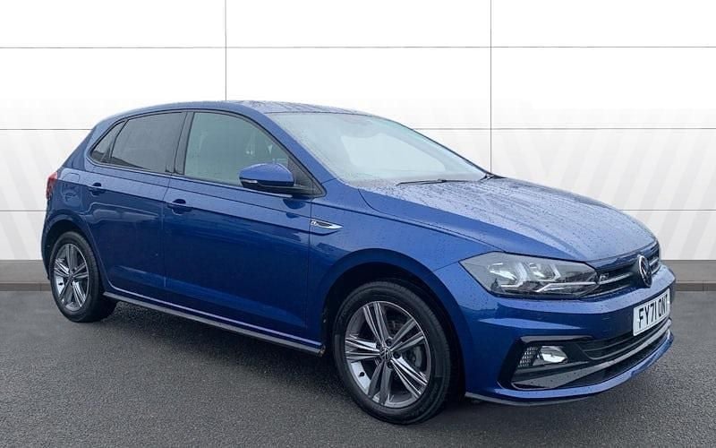 Blue Used 2021 VW Polo R-line Hatchback | £14,323 (Fair price) - Image 1/4