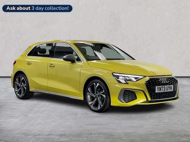 Used Audi A3 Sportback S-Line 110 HP (80 kW) 2023 Yellow Hatchback