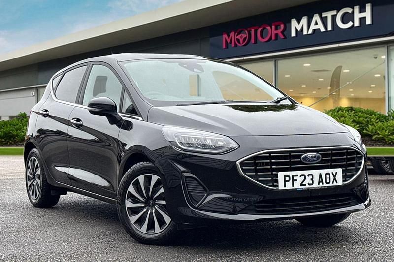 Black Used 2023 Ford Fiesta Titanium Hatchback | £12,400 (Good price) - Image 1/4