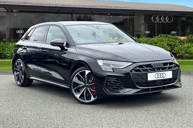 Black New 2025 Audi S3 Advanced Hatchback | £48,715 (Fair price) - Image 1/4