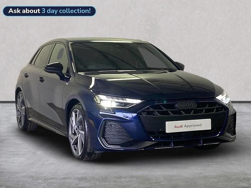 Blue Used 2025 Audi A3 Black Edition Hatchback | £31,693 (Expensive) - Image 1/4