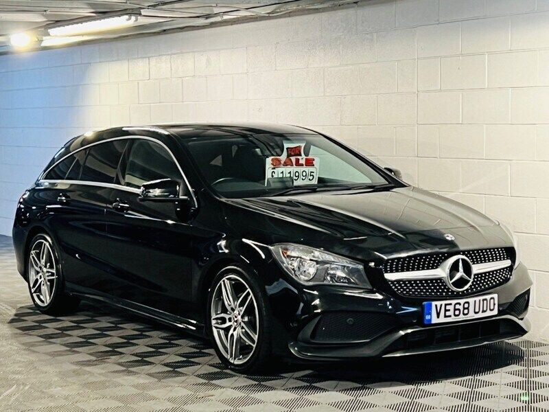 Black Used 2018 Mercedes CLA180 Shooting Brake AMG line Estate | £8,289 (Fair price) - Image 1/4
