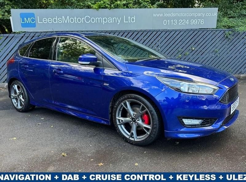Blue Used 2018 Ford Focus ST-Line X Hatchback | £9,695 (Good price) - Image 1/4