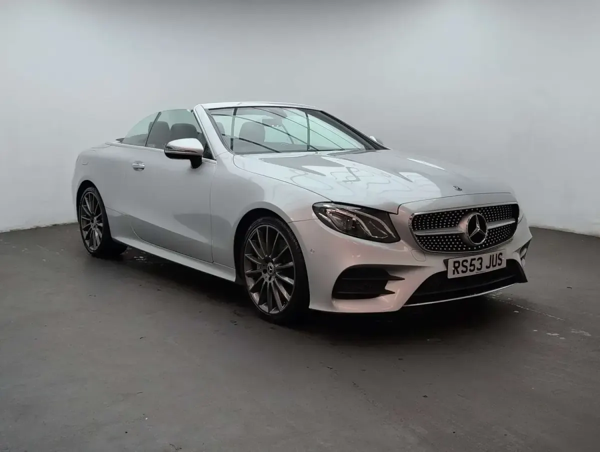 Used Mercedes E300 AMG Line Premium 245 HP (180 kW) 2019 Silver Cabriolet