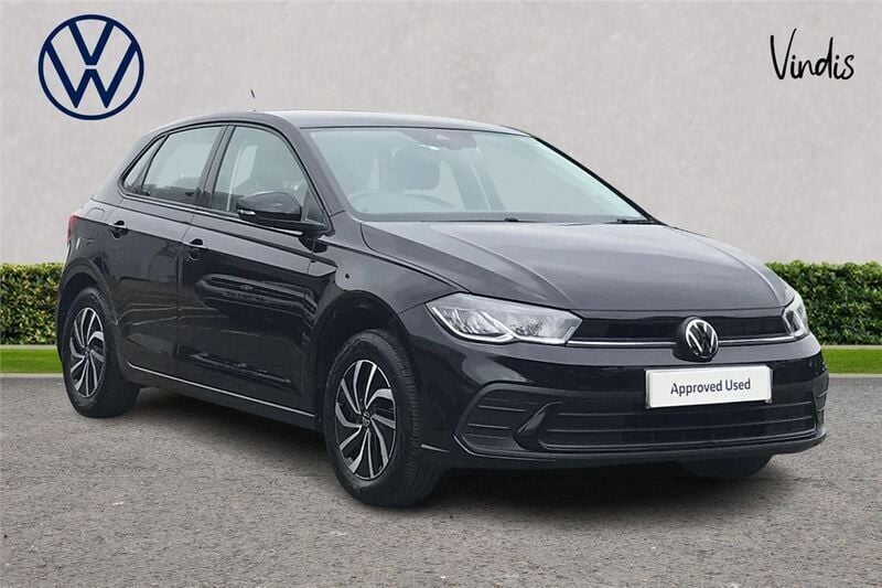 Black Used 2023 VW Polo Life Hatchback | £15,425 (Good price) - Image 1/3
