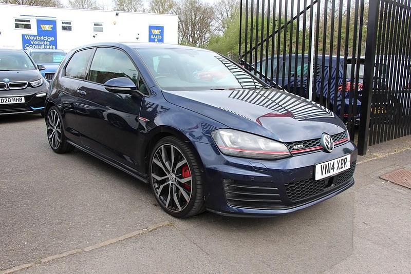 Used VW Golf VII GTI 230 HP (169 kW) 2014 Blue Hatchback