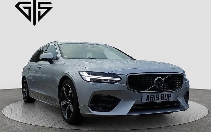 Bright silver Used 2019 Volvo V90 R-Design Estate | £16,495 (Fair price) - Image 1/4