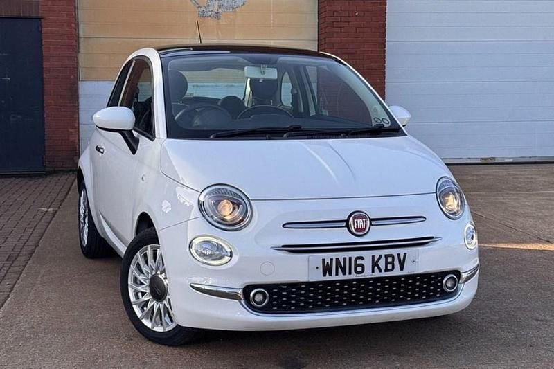 Used Fiat 500 Lounge 69 HP (50 kW) 2016 White Hatchback