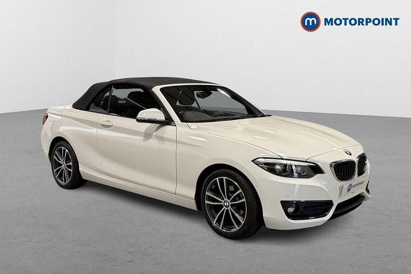 White Used 2021 BMW 218 Sport Line Cabriolet | £16,999 (Fair price) - Image 1/4