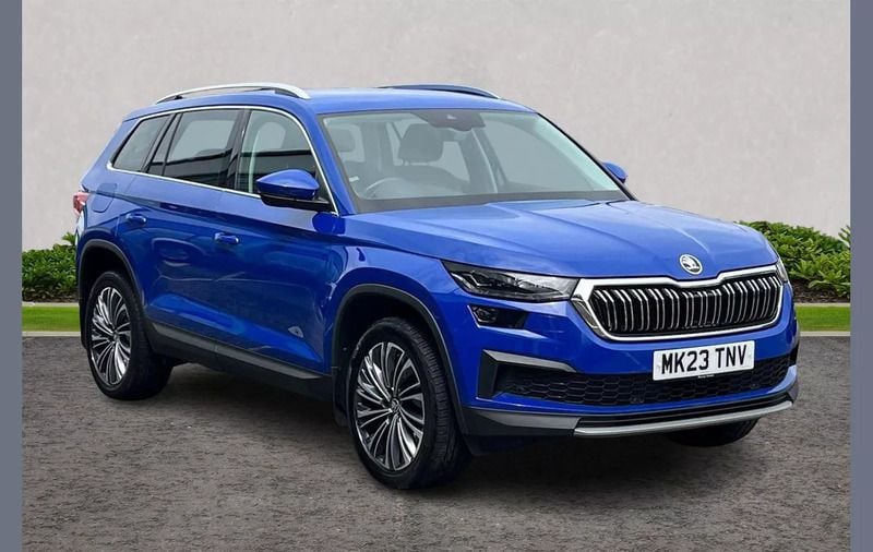 Blue Used 2023 Skoda Kodiaq SE L Executive SUV | £29,976 (Fair price) - Image 1/3