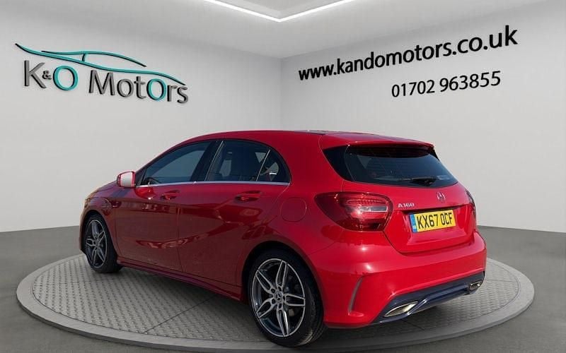 Used Mercedes A160 AMG line 102 HP (75 kW) 2017 Red Hatchback