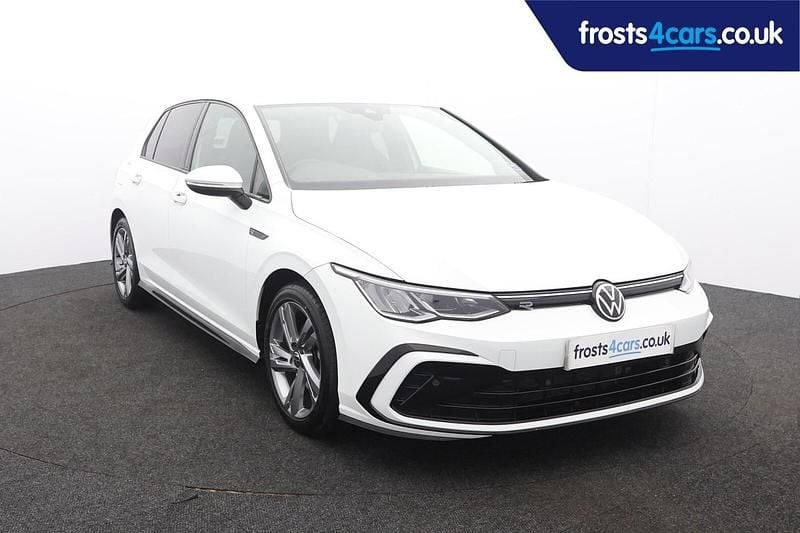 White Used 2021 VW Golf VIII R-line Hatchback | £21,295 (Fair price) - Image 1/4