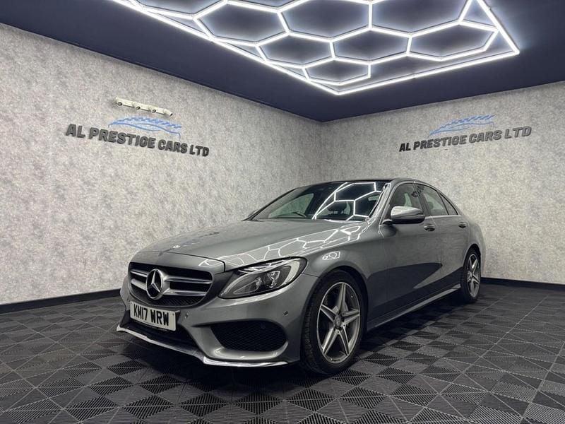 Grey Used 2017 Mercedes C220 AMG line Sedan | £11,999 (Fair price) - Image 1/4