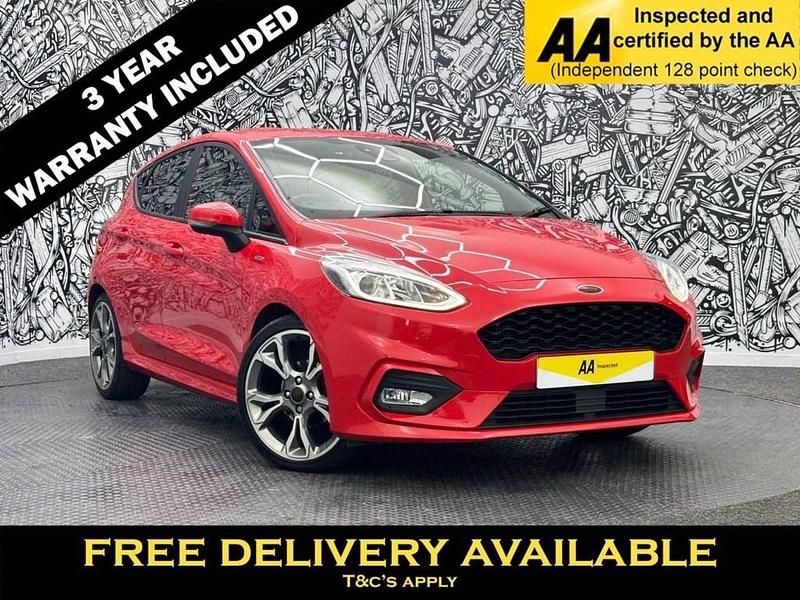 Red Used 2021 Ford Fiesta ST-Line X Hatchback | £12,295 (Fair price) - Image 1/2
