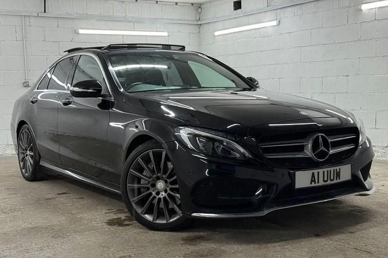 Black Used 2015 Mercedes C250 AMG Line Premium Sedan | £11,495 (Fair price) - Image 1/1