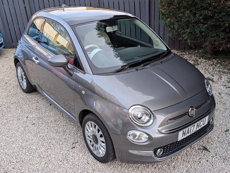 Grey Used 2017 Fiat 500 Lounge Hatchback | £5,895 (Fair price) - Image 1/4
