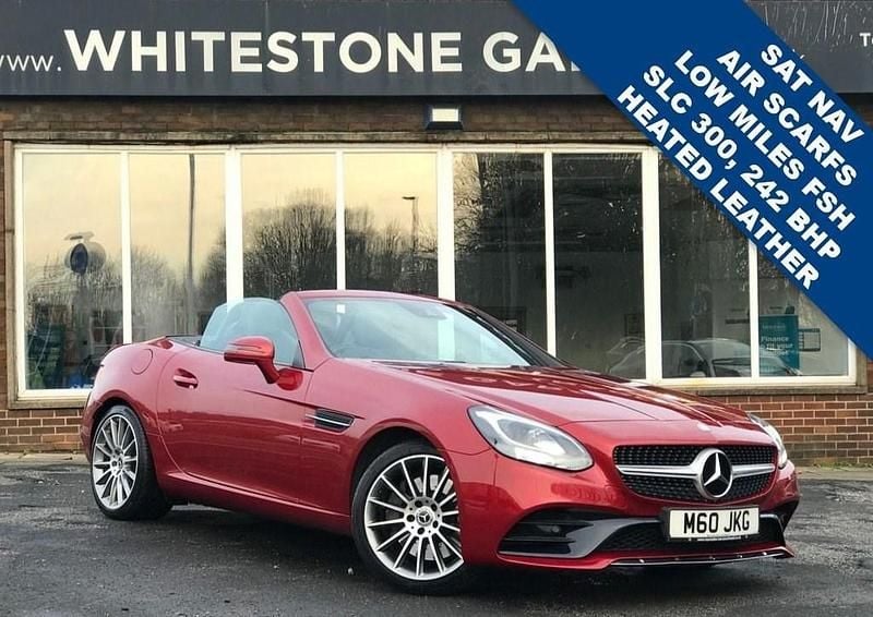 Red Used 2016 Mercedes SLC300 AMG line Cabriolet | £14,995 (Expensive) - Image 1/4
