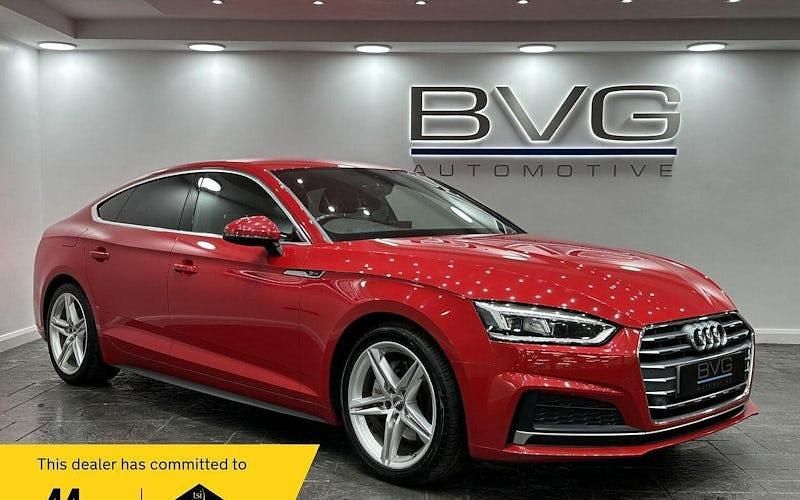 Red Used 2018 Audi A5 Sportback S-Line Hatchback | £13,994 (Fair price) - Image 1/2