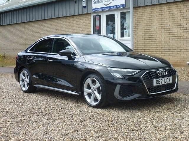 Used Audi A3 S-Line 116 HP (85 kW) 2021 Black Sedan