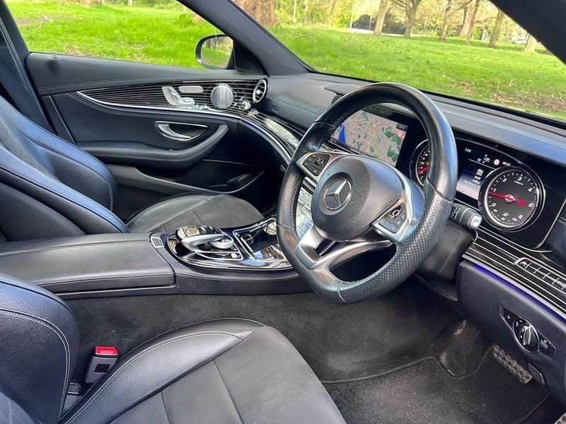 Used Mercedes E220 AMG line 2018 Blue Sedan