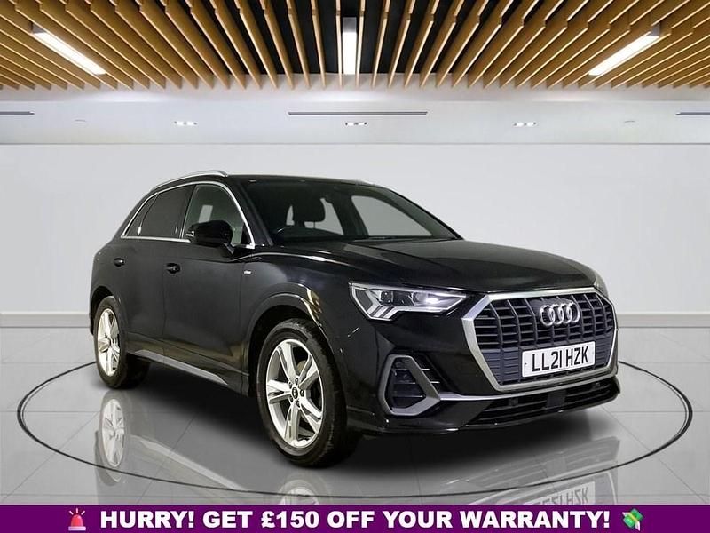 Black Used 2021 Audi Q3 S-Line SUV | £18,399 (Good price) - Image 1/4