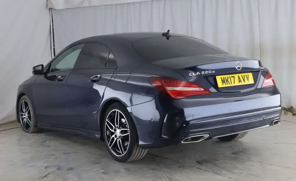 Used Mercedes CLA220 AMG line 2017 Blue Coupe