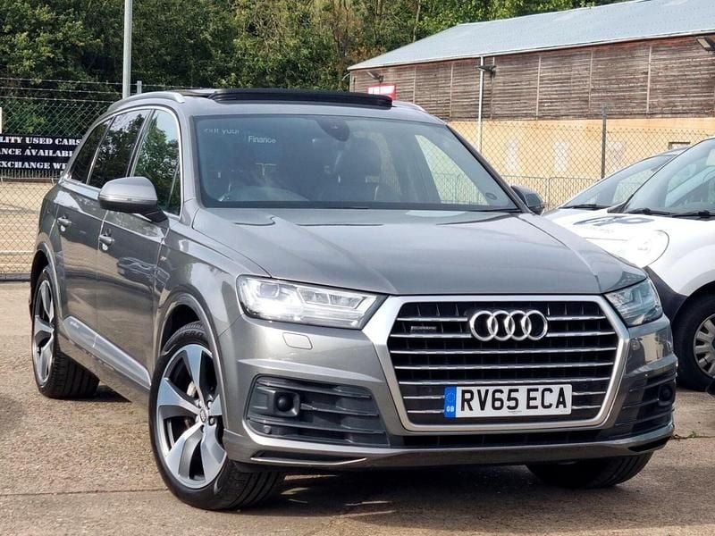 Grey Used 2015 Audi Q7 S-Line SUV | £18,990 - Image 1/4