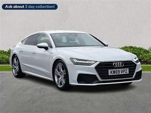 Used Audi A7 S-Line 204 HP (150 kW) 2019 White Hatchback