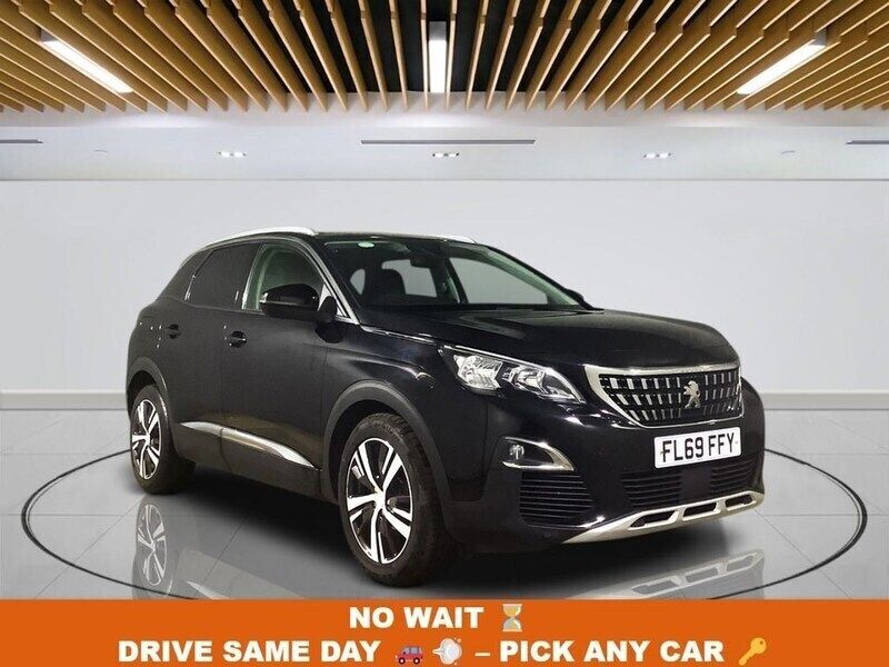 Black Used 2019 Peugeot 3008 Allure SUV | £12,299 (Fair price) - Image 1/3