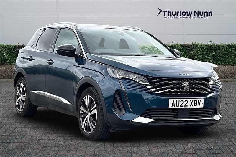 Blue Used 2022 Peugeot 3008 Allure Premium SUV | £17,355 (Fair price) - Image 1/4