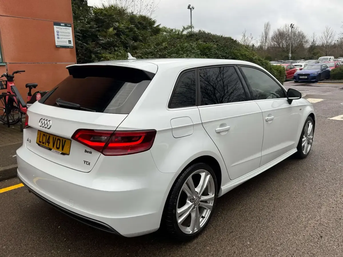 Used Audi A3 S-Line 184 HP (135 kW) 2014 White Hatchback