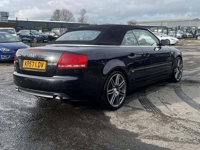 Used Audi A4 Cabriolet S-Line 2008 Black Cabriolet