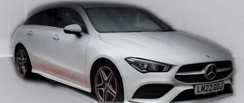 White Used 2022 Mercedes CLA200 AMG line Estate | £11,999 (Good price) - Image 1/3