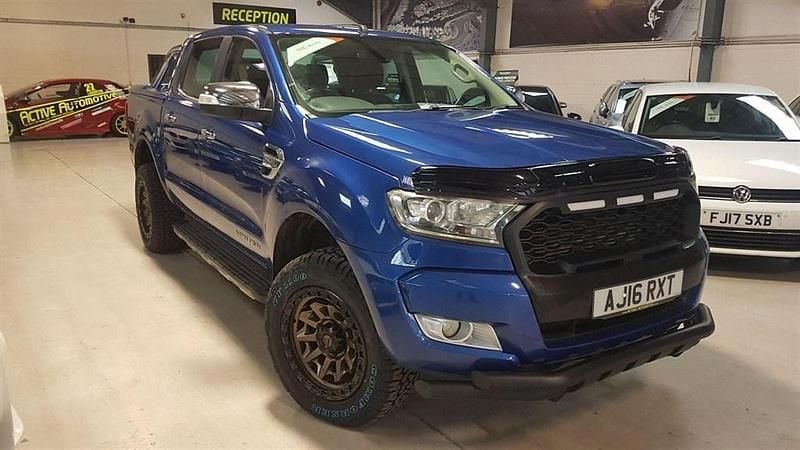 Blue Used 2016 Ford Ranger Limited Pickup | £12,750 (Fair price) - Image 1/4