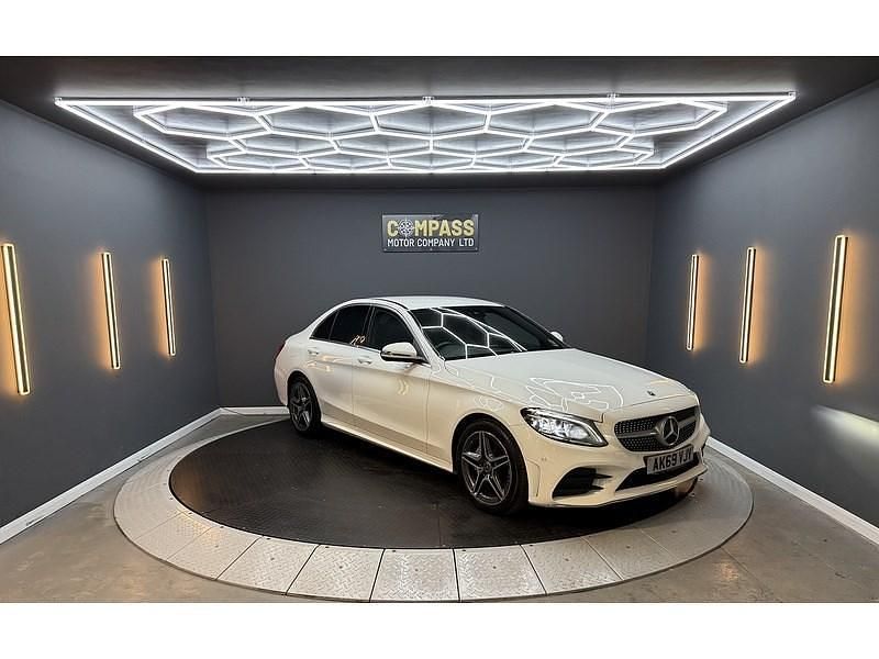 Used Mercedes C200 AMG line 160 HP (117 kW) 2019 White Sedan
