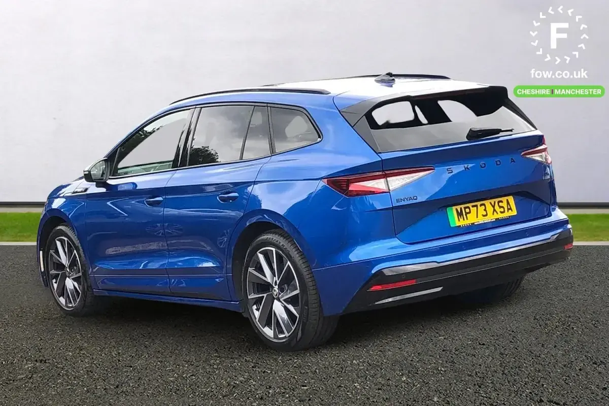 Used Skoda Enyaq iV SportlinePlus 210 kW (286 HP) 2024 Blue SUV
