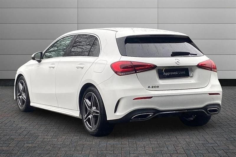 Used Mercedes A200 AMG line 163 HP (119 kW) 2021 Polar white Hatchback