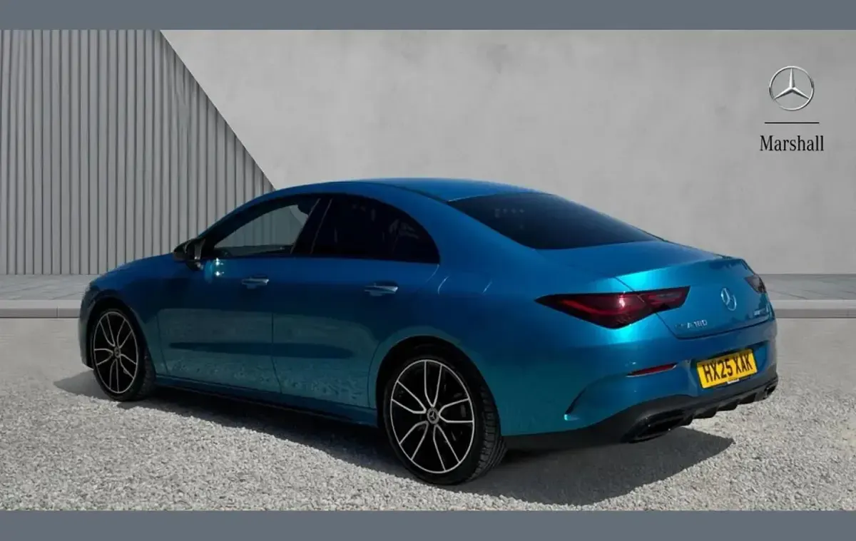 New Mercedes CLA180 AMG Line Premium 134 HP (98 kW) 2025 Blue Coupe
