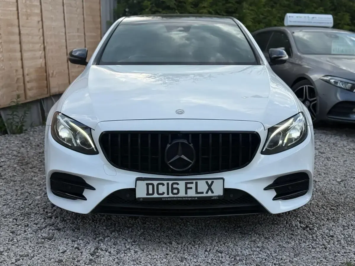 Used Mercedes E220 AMG line 2016 White Sedan