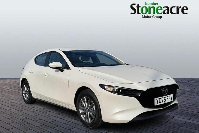 White New 2025 Mazda 3 Prime-Line Hatchback | £20,895 - Image 1/1