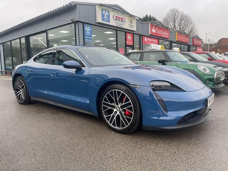 Used Porsche Taycan Performance Package 419 kW (571 HP) 2021 Blue Sedan