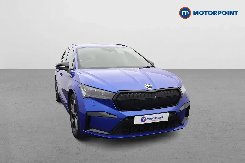 Used Skoda Enyaq iV SportlinePlus 210 kW (286 HP) 2024 Blue SUV