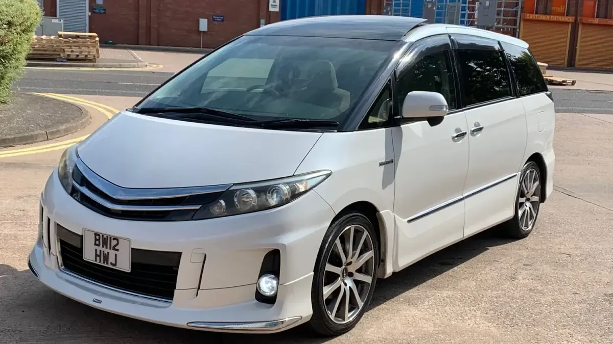 Used Toyota Estima Hybrid 2012 White MPV